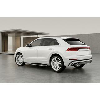 Боковые пороги Tayga V2 (2 шт., Алюминий) Audi Q8 2018- гг. фото 1