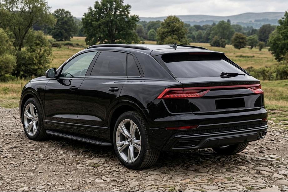 Audi Q8 2018- гг. Боковые Подножки Tayga Black (2 шт., Алюминий) Image