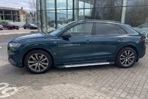 Audi Q8 2018- гг. Боковые пороги Line (2 шт., алюминий) фото 1