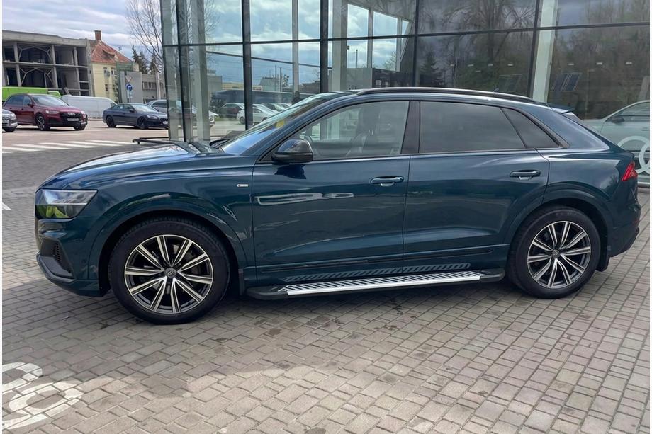 Audi Q8 2018- гг. Боковые пороги Line (2 шт., алюминий) Image