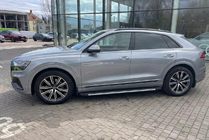 Audi Q8 2018- гг. Боковые пороги Bosphorus Grey (2 шт., алюминий) фото 1