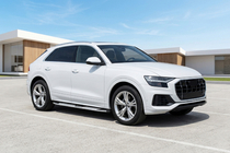 Audi Q8 2018- гг. Боковые Подножки Mevsim Grey (2 шт., Алюминий) фото 1