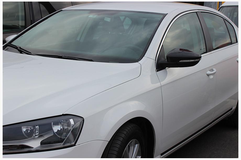 Volkswagen Passat B7 2012-2015 гг. Накладки на Зеркала (2 шт, Натуральный Карбон, для EU) Фото 16