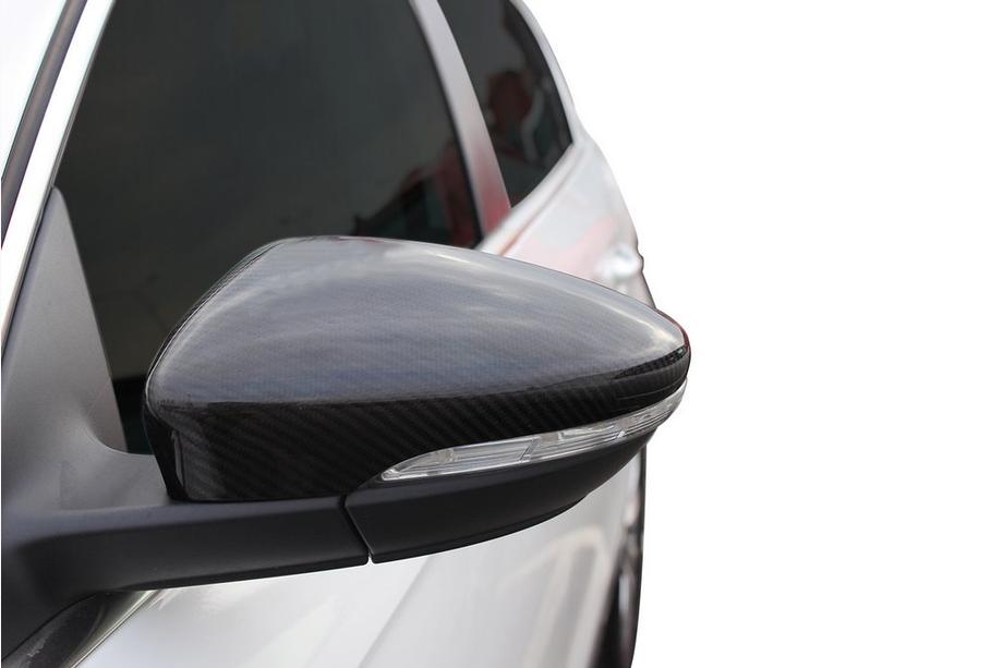 Volkswagen Passat B7 2012-2015 гг. Накладки на Зеркала (2 шт, Натуральный Карбон, для EU) Фото 17