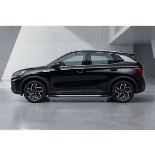 Боковые пороги Allmond Grey (2 шт., алюминий) BYD Atto 3 2021- гг. фото 1