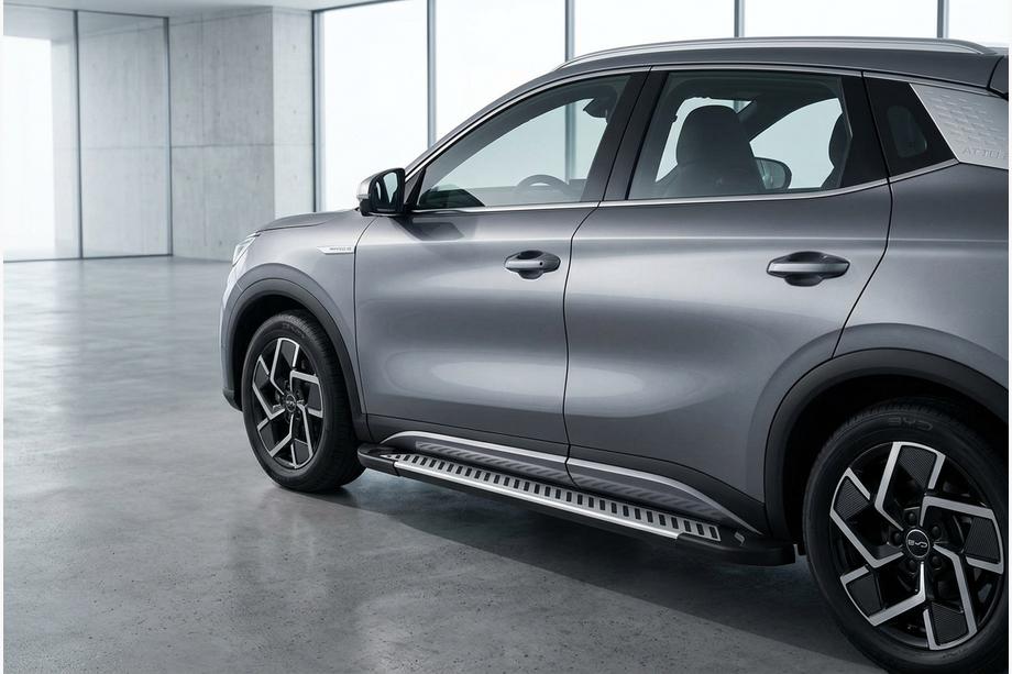 BYD Atto 3 2021- гг. Боковые пороги Line (2 шт., алюминий) Image