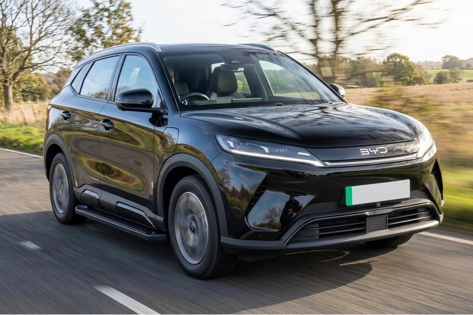 BYD Atto 2/Yuan Up 2024– гг. Боковые пороги Allmond Black (2 шт., алюминий) Фото 1