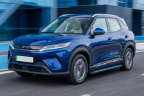 BYD Atto 2/Yuan Up 2024– гг. Боковые пороги Maya Blue (2 шт., Алюминий) фото 1