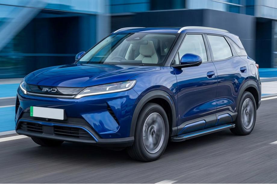 BYD Atto 2/Yuan Up 2024– гг. Боковые пороги Maya Blue (2 шт., Алюминий) Image