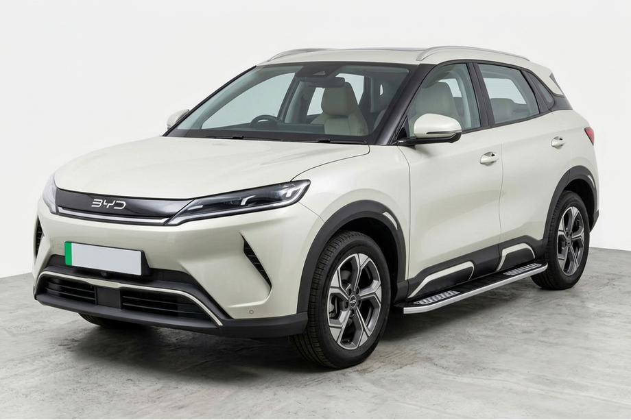 BYD Atto 2/Yuan Up 2024– гг. Боковые пороги Tayga V2 (2 шт., Алюминий) Фото 1