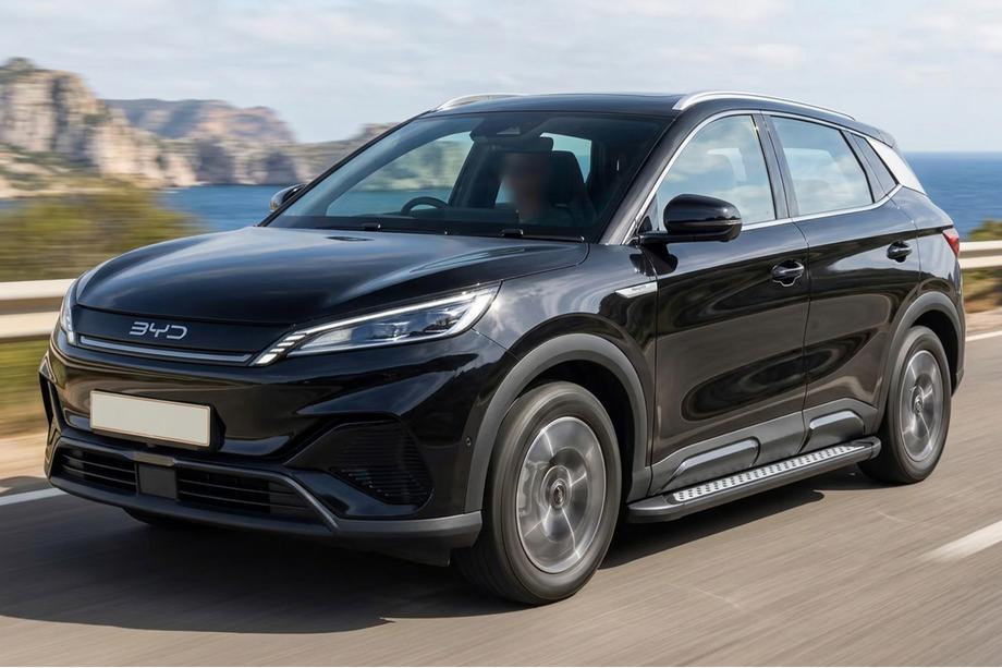 BYD Atto 2/Yuan Up 2024– гг. Боковые Подножки Vision New Black (2 шт., Алюминий) Фото 1