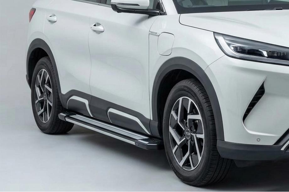 BYD Atto 2/Yuan Up 2024– гг. Боковые пороги Rainbow (2 шт., алюминий) Image