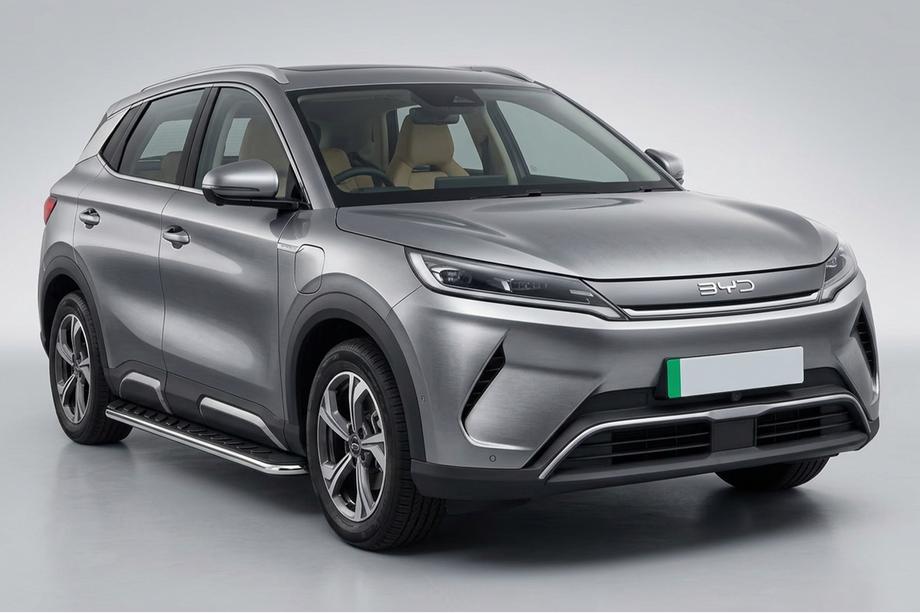 BYD Atto 2/Yuan Up 2024– гг. Боковые Подножки Maydos V1 (2 шт., Алюминий и Нержавейка) Image