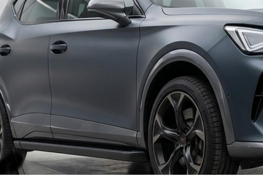 Cupra Formentor 2020- гг. Боковые пороги Allmond Black (2 шт., алюминий) Image