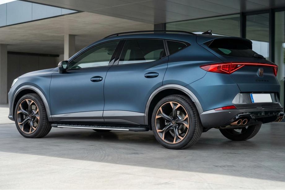 Cupra Formentor 2020- гг. Боковые пороги Bosphorus Grey (2 шт., алюминий) Image