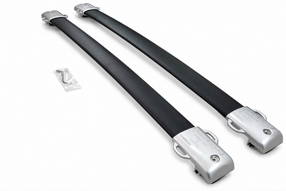 Lexus GX460 2009-2023 гг. Багажник (поперечины) на интегрированные рейлинги OEM (2 шт.) Черный Фото 2