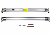 Lexus LX570/450d 2008-2022 гг. Багажник (поперечины) на интегрированные рейлинги OEM (2 шт.) Хром фото 2