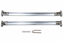 Lexus LX570/450d 2008-2022 гг. Багажник (поперечины) на интегрированные рейлинги OEM (2 шт.) Хром фото 3