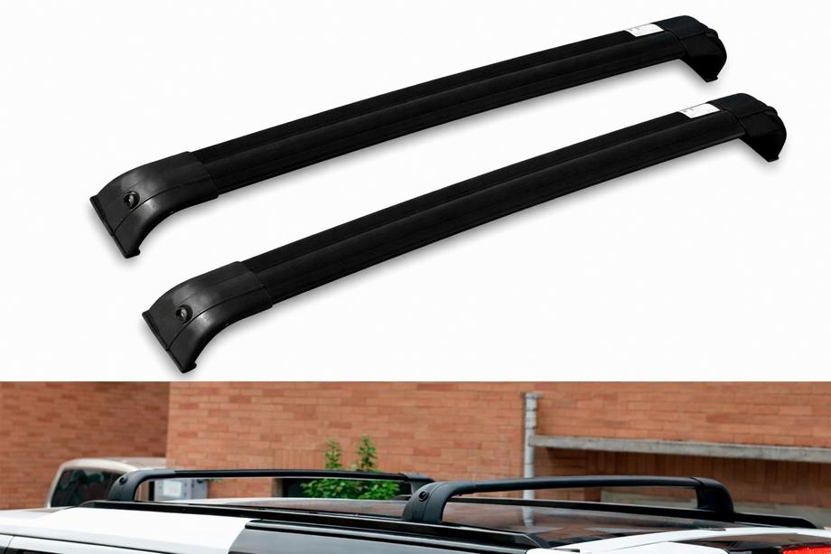 Land Rover Discovery III 2004–2009 гг. Багажник (поперечины) на интегрированные рейлинги OEM (2 шт.) Серый Фото 6