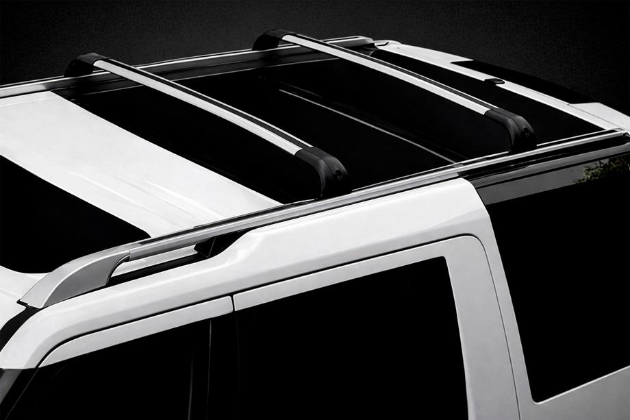 Land Rover Discovery IV 2009-2017 гг. Багажник (поперечины) на интегрированные рейлинги OEM (2 шт.) Серый Фото 3