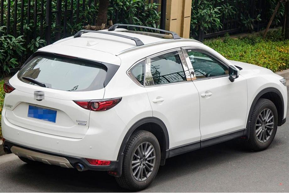 Mazda CX-5 2017–2025 гг. Багажник (поперечины) на интегрированные рейлинги OEM (2 шт.) Черный Фото 3