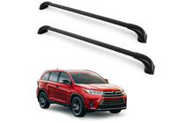 Toyota Highlander 2013-2019 гг. Багажник (поперечины) на интегрированные рейлинги OEM (2 шт.) Черный фото 3