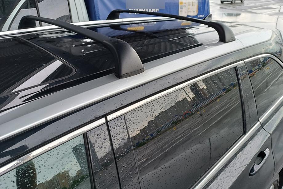 Toyota Highlander 2013-2019 гг. Багажник (поперечины) на интегрированные рейлинги OEM (2 шт.) Черный Image