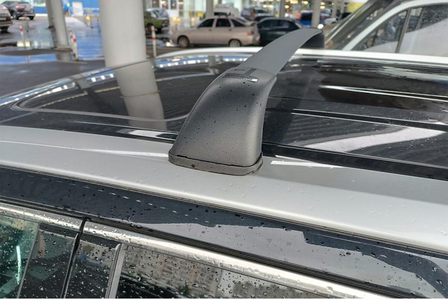 Toyota Highlander 2013-2019 гг. Багажник (поперечины) на интегрированные рейлинги OEM (2 шт.) Серый Фото 8