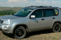 Nissan X-trail T31 2007-2014 гг. Поперечины в штатные места OEM, с замком (2 шт.) фото 7