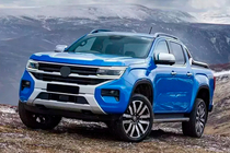 Volkswagen Amarok 2022- гг. Рейлинги серые OEM (ABS-пластик, установка на клей) фото 3