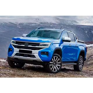 Рейлинги серые OEM (ABS-пластик, установка на клей) Volkswagen Amarok 2022- гг. фото 3