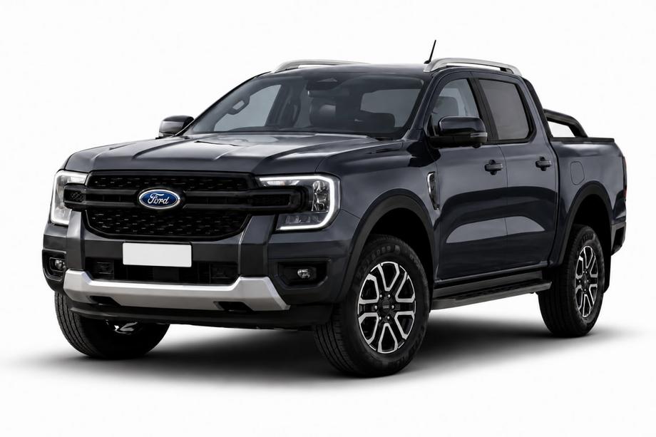 Volkswagen Amarok 2022- гг. Рейлинги серые OEM (ABS-пластик, установка на клей) Image