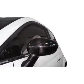 Накладки на Зеркала 2007-2015 (2 шт., Натуральный Карбон) Fiat 500/500L 2013-2022 гг. фото 2