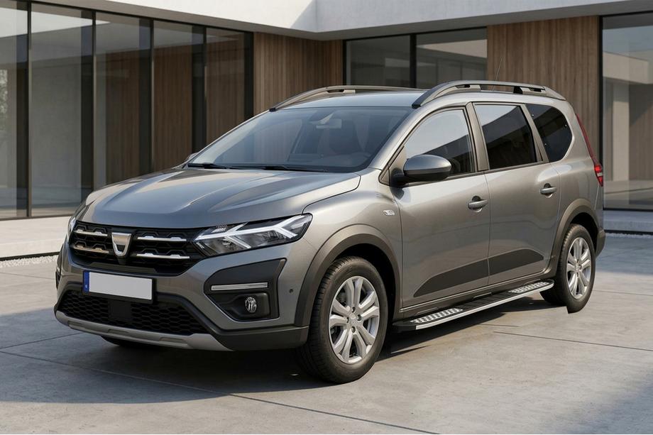 Dacia Jogger 2022- гг. Боковые пороги Tayga V2 (2 шт., Алюминий) Image