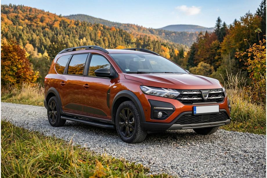 Dacia Jogger 2022- гг. Боковые Подножки Tayga Black (2 шт., Алюминий) Image