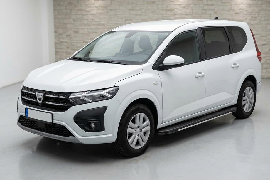 Dacia Jogger 2022- гг. Боковые пороги Bosphorus Grey (2 шт., алюминий) Image