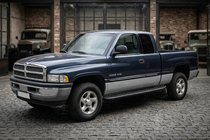 Dodge RAM (BR/BE) 1994–2002 гг. Боковые пороги Bosphorus Black (2 шт., Алюминий) фото 1