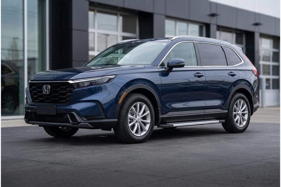 Honda CRV 2022- гг. Боковые Подножки Vision New Grey (2 шт., Алюминий) Фото 1