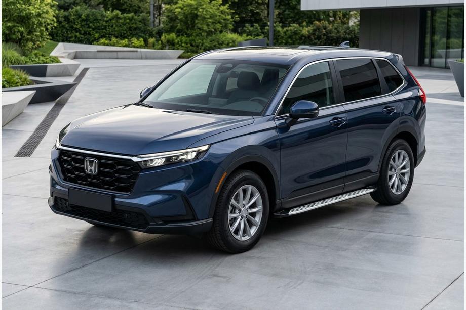 Honda CRV 2022- гг. Боковые Подножки Shining V1 (2 шт., Алюминий) Image
