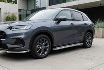 Honda ZR-V 2022- гг. Боковые Подножки Maydos V2 (2 шт., Алюминий и Нержавеющая Сталь) фото 1