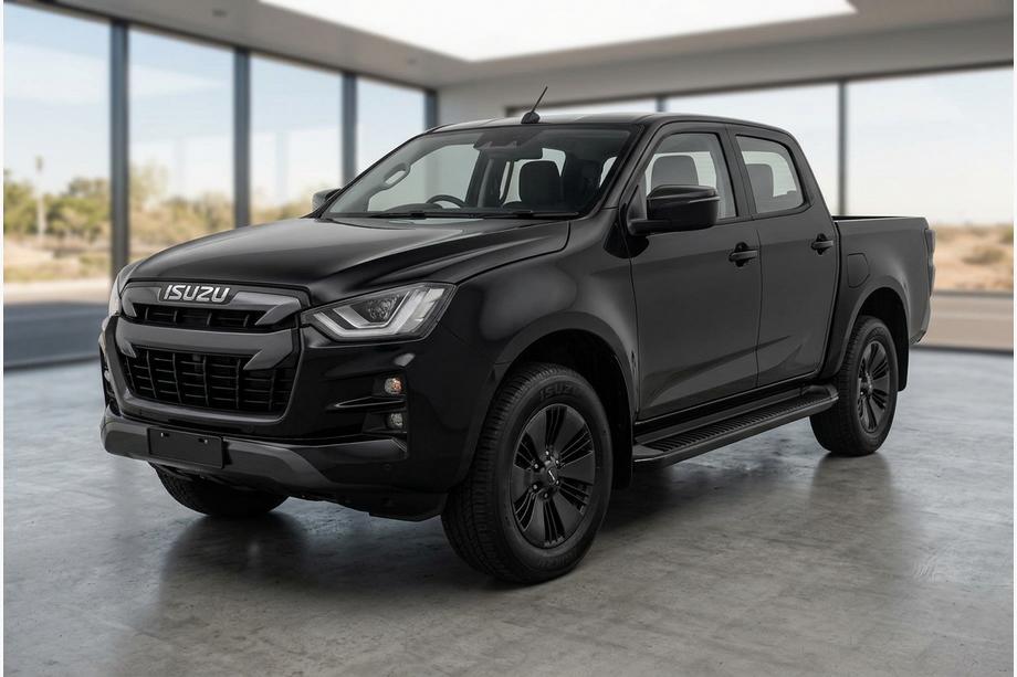 Isuzu D-Max 2019- гг. Боковые Подножки Tayga Black (2 шт., Алюминий) Image