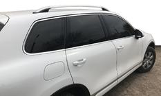 Porsche Cayenne 2010-2017 гг. Рейлинги Skyport (серый матовый) фото 2