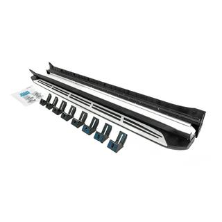 Боковые пороги OEM V2 (2 шт., алюминий + пластик) Kia Sorento IV MQ4 2020- гг. фото 1
