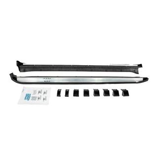 Боковые пороги OEM V2 (2 шт., алюминий + пластик) Kia Sorento IV MQ4 2020- гг. фото 4