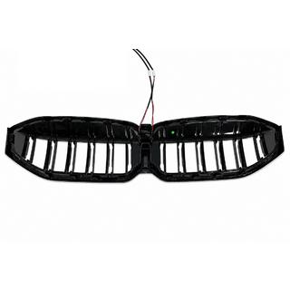 Ноздри M-Look LED (2022+, черный глянец) BMW 3 серия G20/G21 2018- гг. фото 3