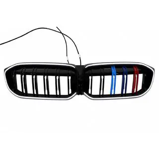 Ноздри M-Color LED (2022+, чёрный глянец) BMW 3 серия G20/G21 2018- гг. фото 2