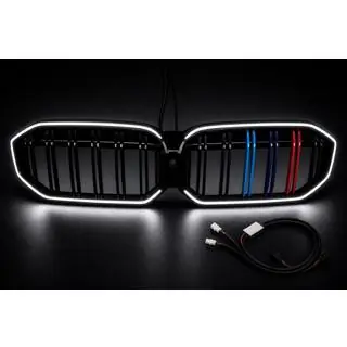 Ноздри M-Color LED (2022+, чёрный глянец) BMW 3 серия G20/G21 2018- гг. фото 4