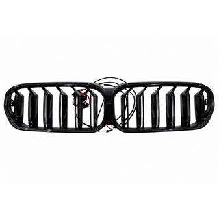 Ноздри M-Look V1 LED (2021-2023, черный глянец) BMW 5 серия G30/G31 2017–2023 гг. фото 3
