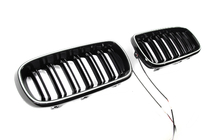 BMW X5 F15 2013-2018 гг. Ноздри M-Look LED (чёрный глянец) фото 4
