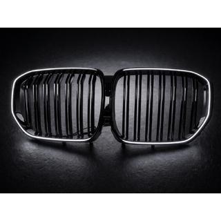 Ноздри BMW M-Look LED (2019-2022, черный глянец) фото 4